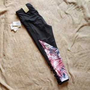 Balance Collection Cropped Mesh Lace Yoga NWT